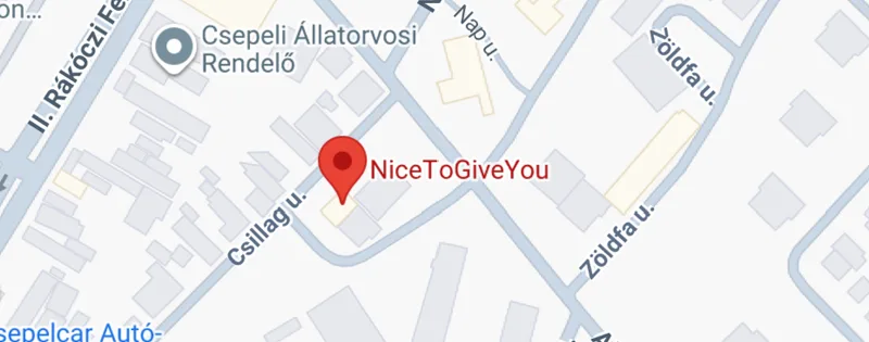 NiceToGiveYou Kft. elhelyezkedése a térképen