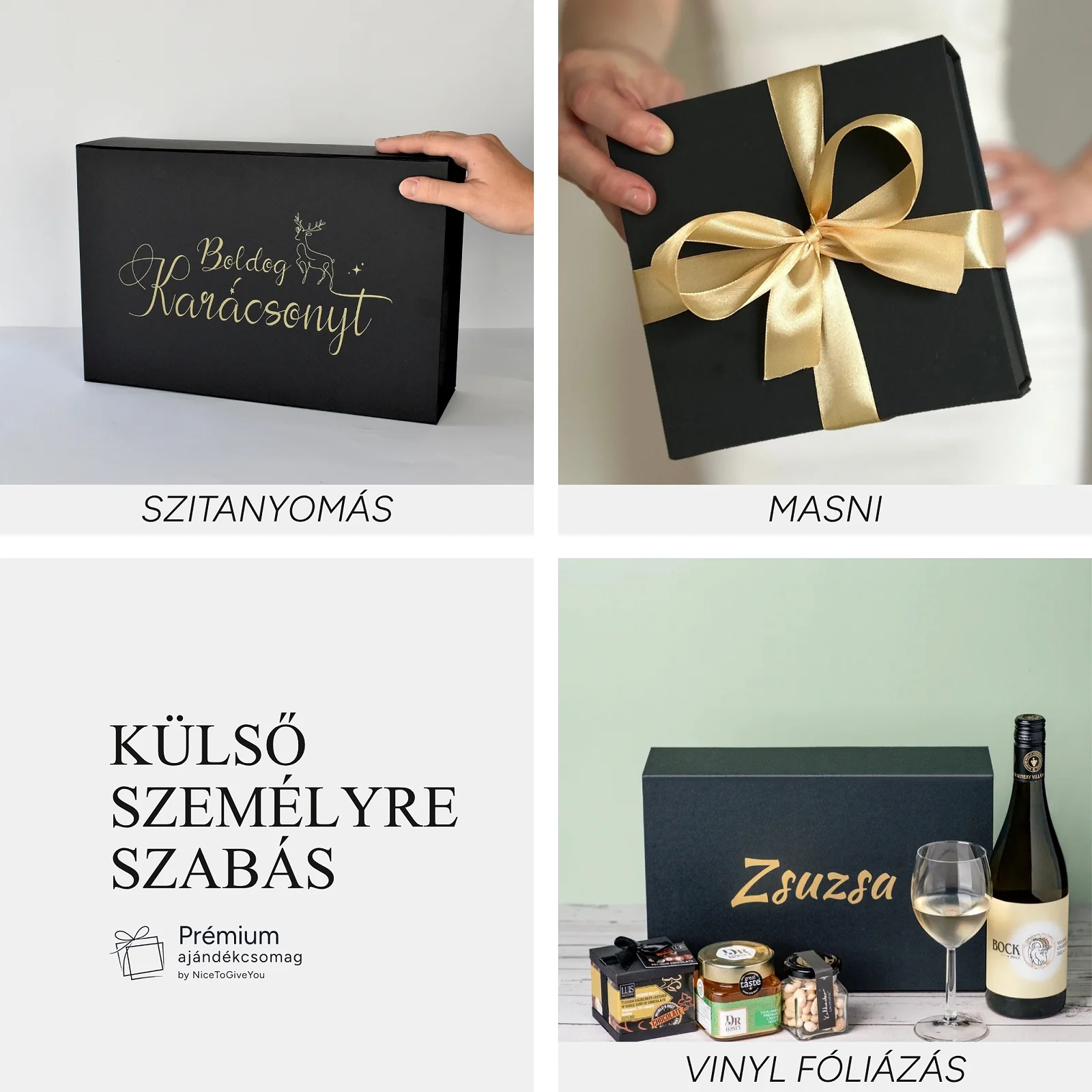 Ajándékcsomag külső személyreszabás